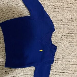 Ralph Lauren Blue Sweatshirt with Yellow Logo